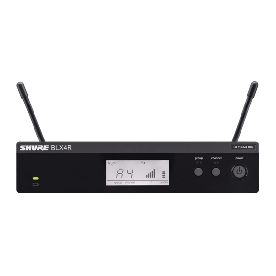 Shure BLX4R Handbuch