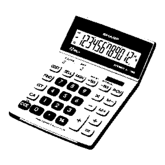 Sharp EL-338GGY Kurzanleitung