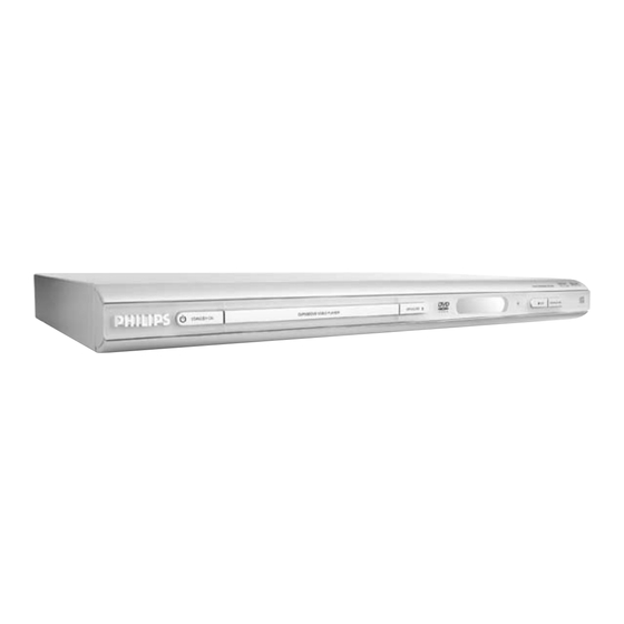 Philips DVP63 Bedienungsanleitung