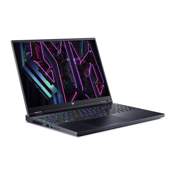 Predator Helios 16 Benutzerhandbuch