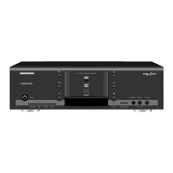 Grundig CF 21 Betriebsanleitung