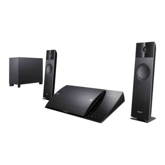 Sony BDV-NF620 Kurzanleitung