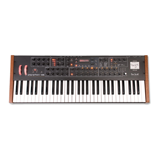 Dave Smith Instruments Prophet '08 Bedienungsanleitung