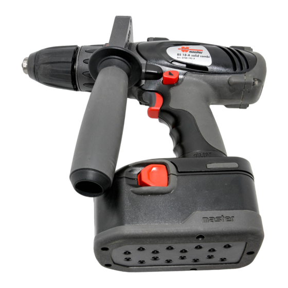 Würth master BS 14-A solid Bedienungsanleitung
