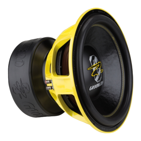 Ground Zero PLUTONIUM GZPW 15LIMITED Anleitung