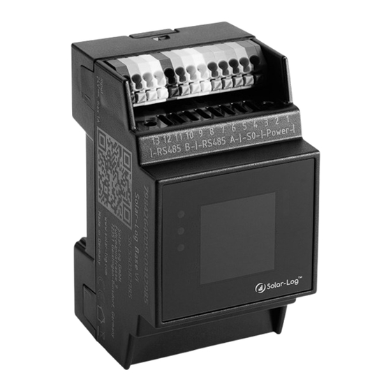 Viessmann Solar-Log Base Vi Gateway Montage- Und Serviceanleitung