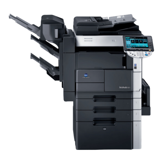 Konica Minolta bizhub 501 Kurzanleitung