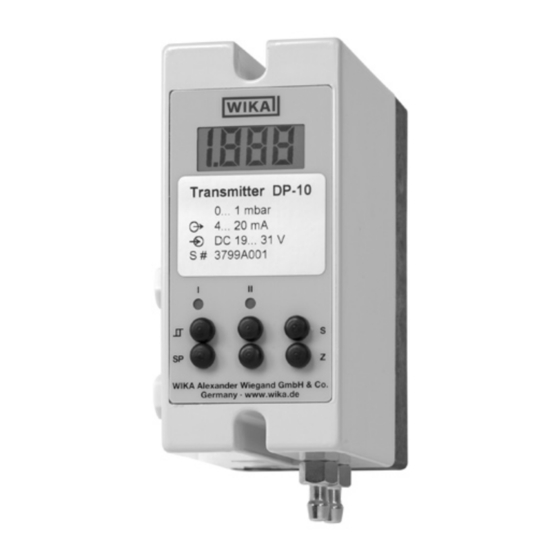 WIKA DP-10 Betriebsanleitung