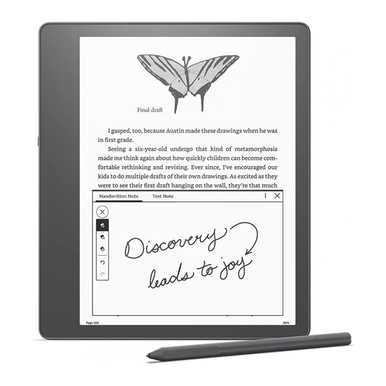 Amazon KINDLE SCRIBE Kurzanleitung