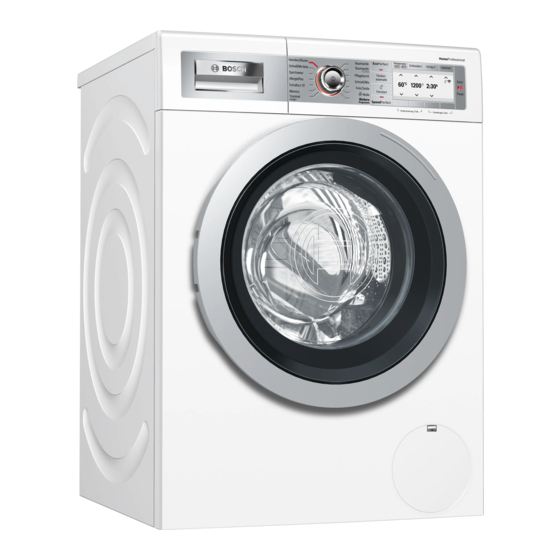 Bosch WAYH8749 Gebrauchs- Und Aufstellanleitung