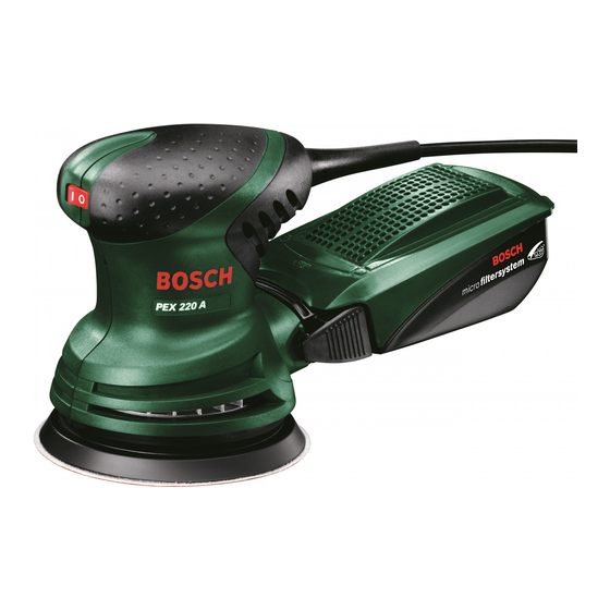 Bosch PEX 220 A Originalbetriebsanleitung