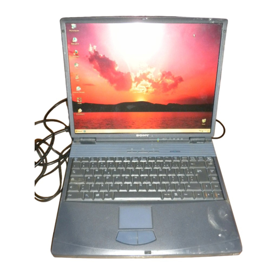 Sony VAIO PCG-F400 Handbücher