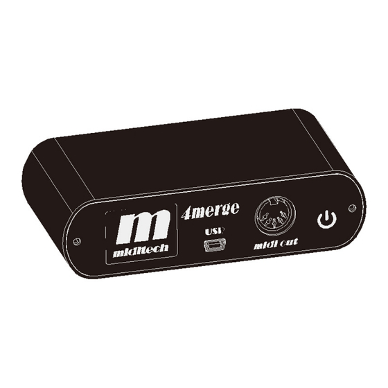 Miditech 4merge Bedienungsanleitung