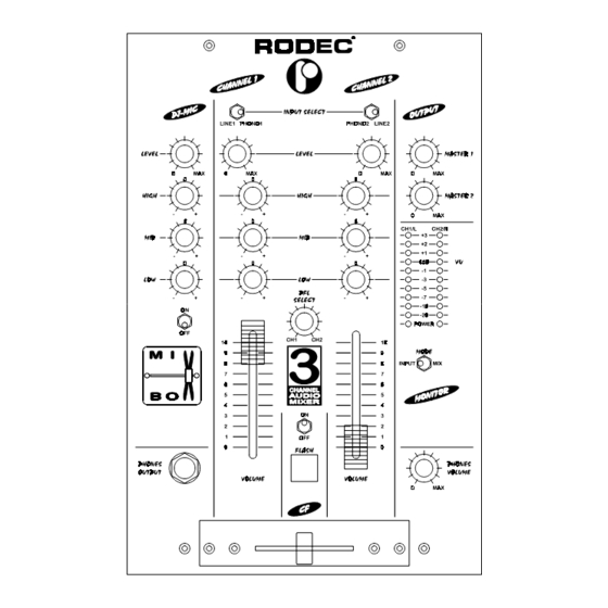 Rodec miXboX Bedienungsanleitung