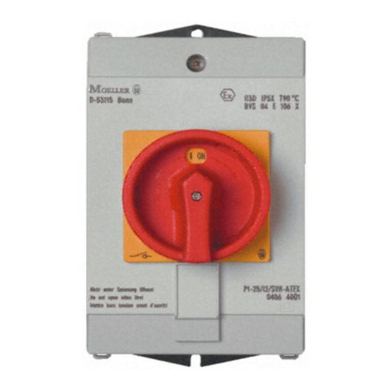 Moeller +ATEX-I2 Montageanweisung