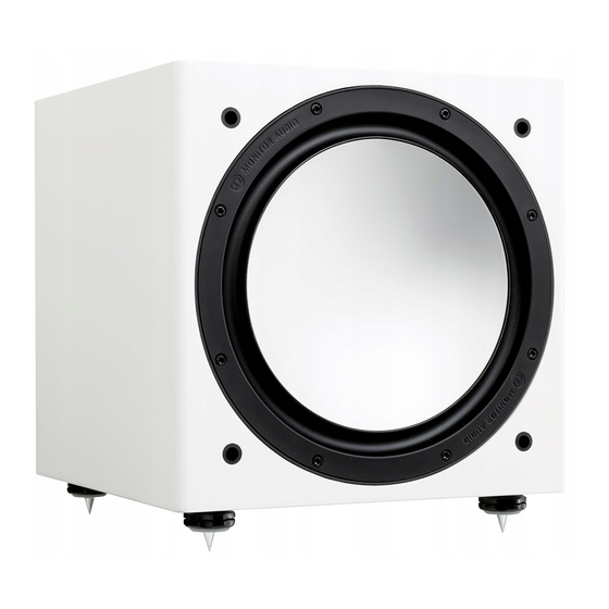 Monitor Audio Silver W-12 Bedienungsanleitung