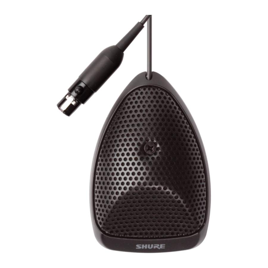 Shure Microflex MX391 Serie Handbuch