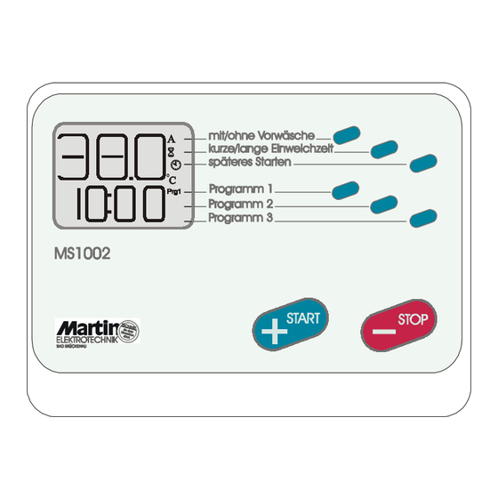 Martin MS-1002 Betriebsanleitung