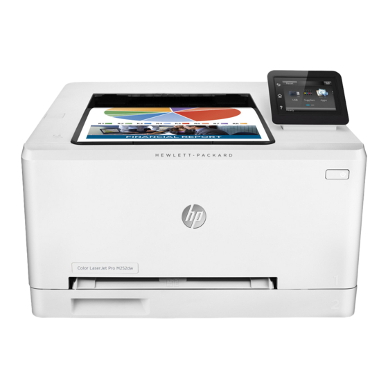 HP LaserJet Pro M252 Startanleitung