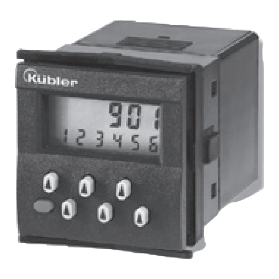 Kübler 901 Bedienungsanleitung