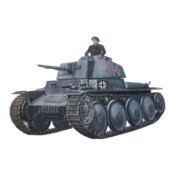 Italeri GERMAN TANK PzKpfw38t Montageanleitung