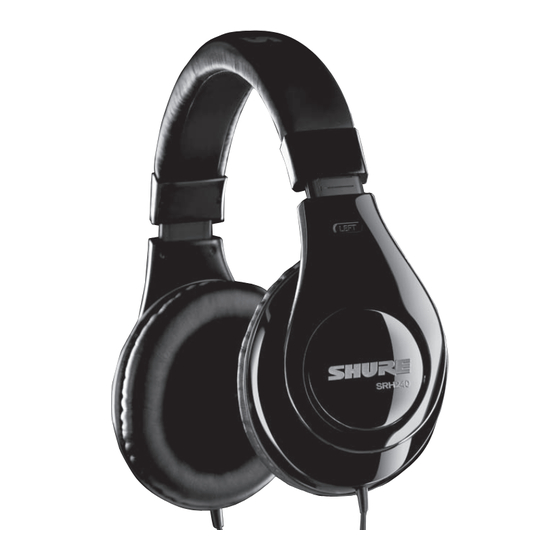 Shure SRH240 Handbuch