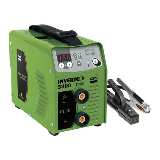 GYS GREENLINE INVERTER 5300 Bedienungsanleitung