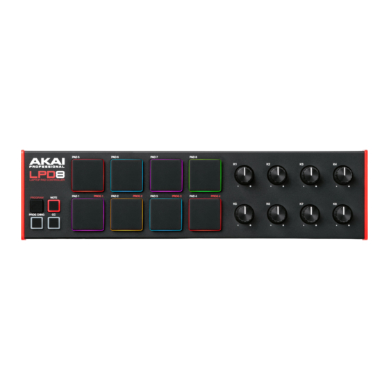 Akai LPD8 Schnellstartanleitung