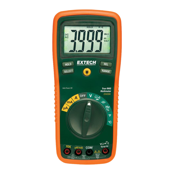 Extech Instruments EX430A Bedienungsanleitung