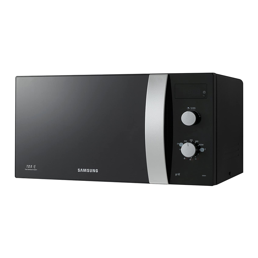 Samsung GE72V Bedienungsanleitung Mit Zubereitungshinweisen