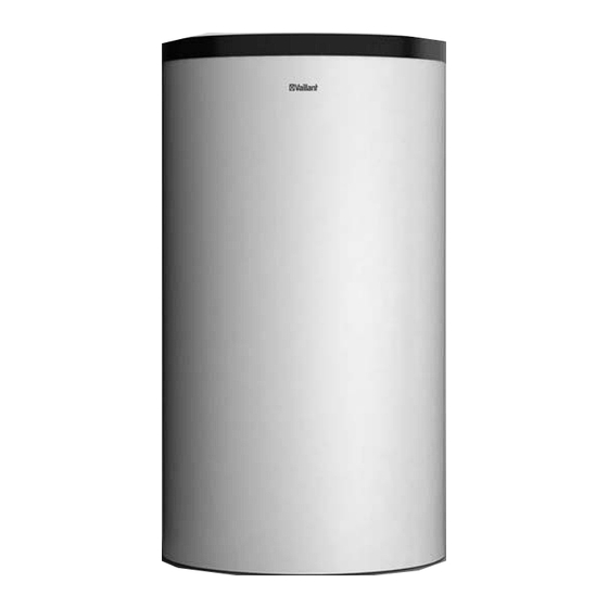 Vaillant auroSTOR VPS RS 800/1 B Installations- Und Wartungsanleitung