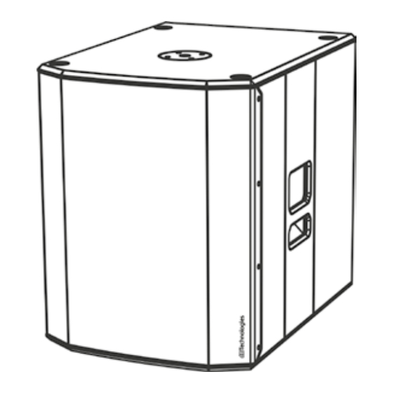 dB Technologies SUB 618 Bedienungsanleitung