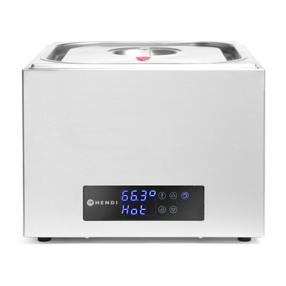 Hendi Sous Vide Gebrauchsanweisung