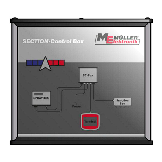Müller Elektronik SECTION-Control Box Anbau- Und Bedienungsanleitung