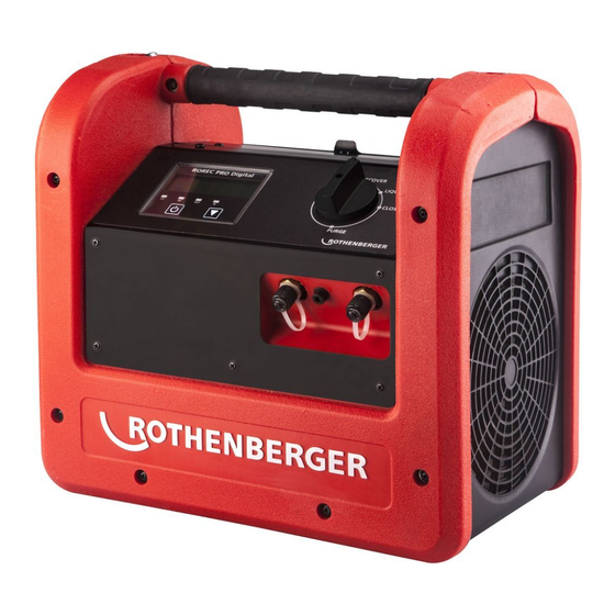 Rothenberger ROREC Pro Digital Bedienungsanleitung
