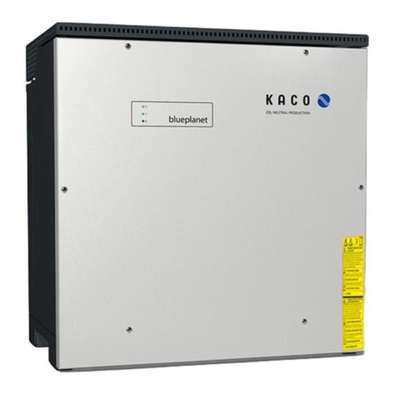 Kaco blueplanet gridsave 92.0 TL3-S Handbuch