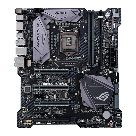 Asus Maximus IX APEX Benutzerhandbuch