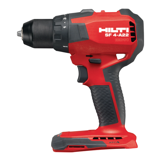 Hilti SF 4-A22 Original Bedienungsanleitung