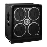 Behringer ULTRABASS BB410 Bedienungsanleitung