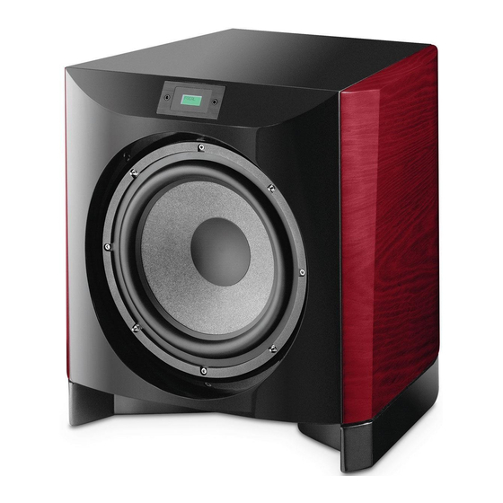 Focal Electra SW 1000 Be Handbücher