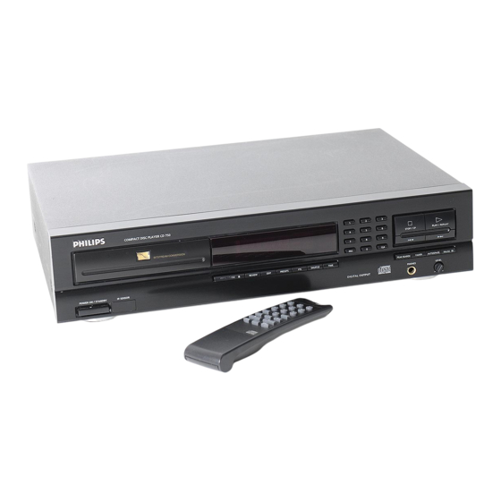 Philips CD 750 Bedienungsanleitung