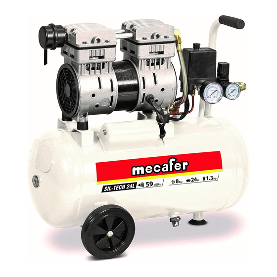 Mecafer Super Silent Air Compressor Betriebsanleitung (Übersetzung Der Originalanleitung