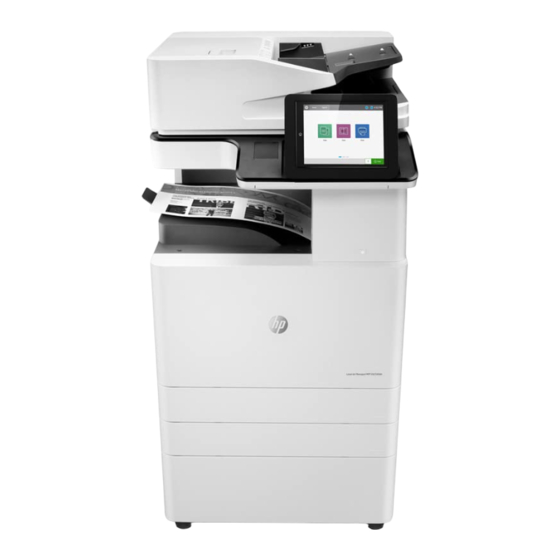 HP Color LaserJet MFP E87640 Vor-Ort-Installationsanleitung