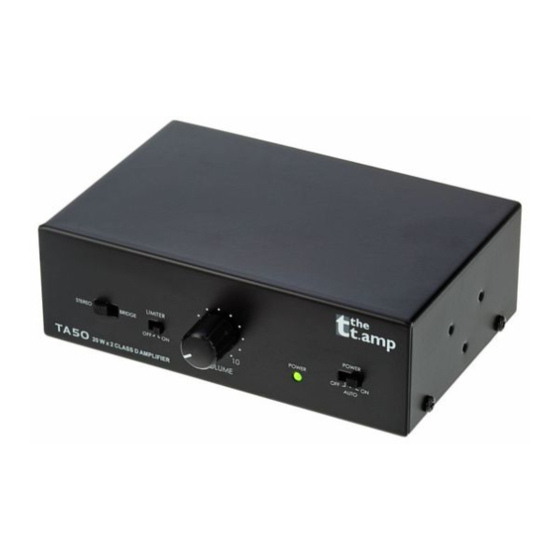 thomann the t.amp TA-50 Bedienungsanleitung
