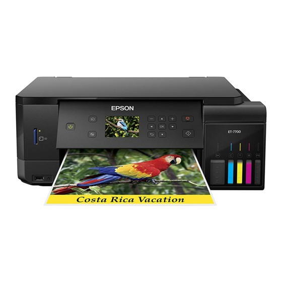 Epson ET-7700 Erste Schritte
