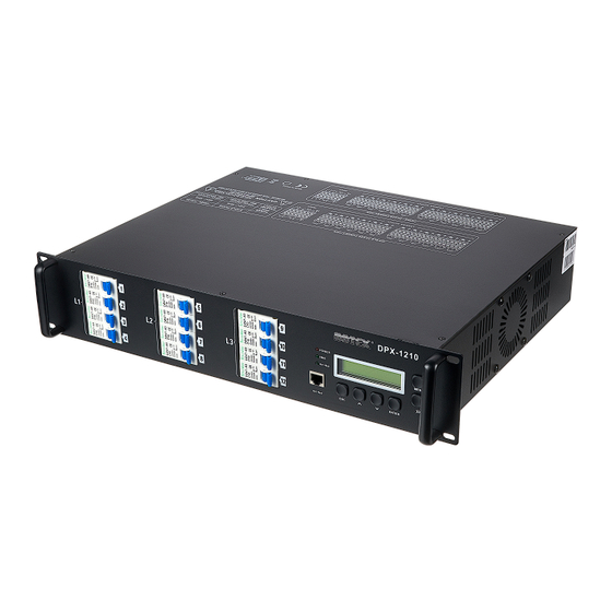 thomann botex DPX-1210T NET Bedienungsanleitung