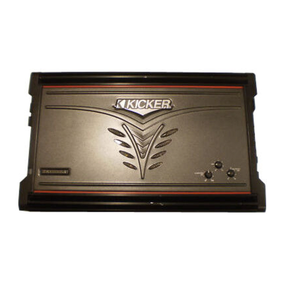Kicker ZX1000.1 Benutzerhandbuch