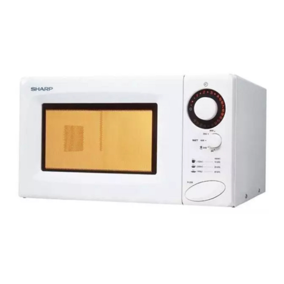 Sharp R-208 Bedienungsanleitung