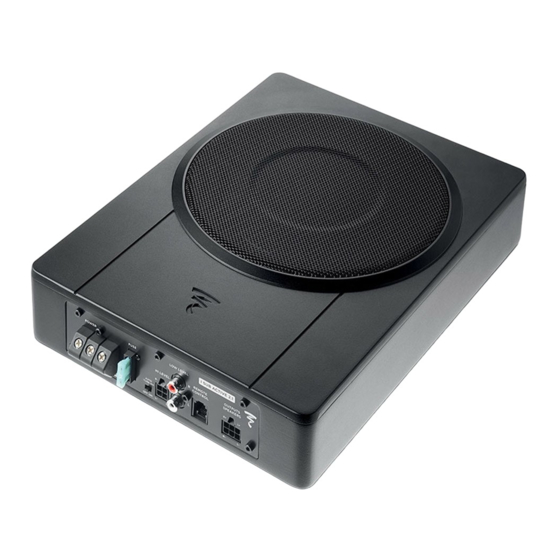 Focal ISUB ACTIVE Bedienungsanleitung