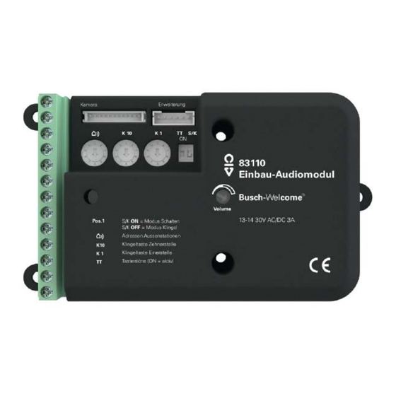 Busch-Jaeger 83110 Bedienungsanleitung